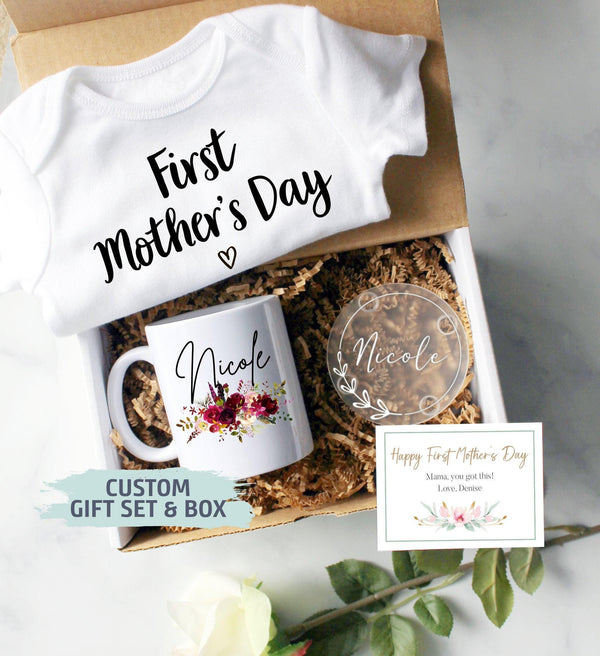 Custom First Mother's Day Gift Box