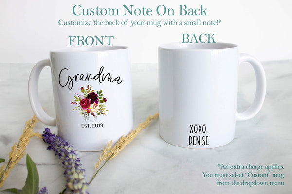 Grandpa and Grandma Summer Individual or Mug Set - White Ceramic Mug