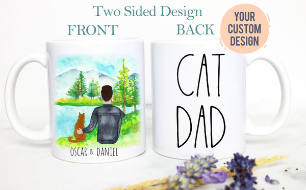 Personalized Cat Mug, Custom Cat Dad, Cat Lovers, Cat Coffee Cup, Custom Cat Gift, Pet Owner Gift, Cat Daddy Mug, Cat Lover Gift, Pet Loss