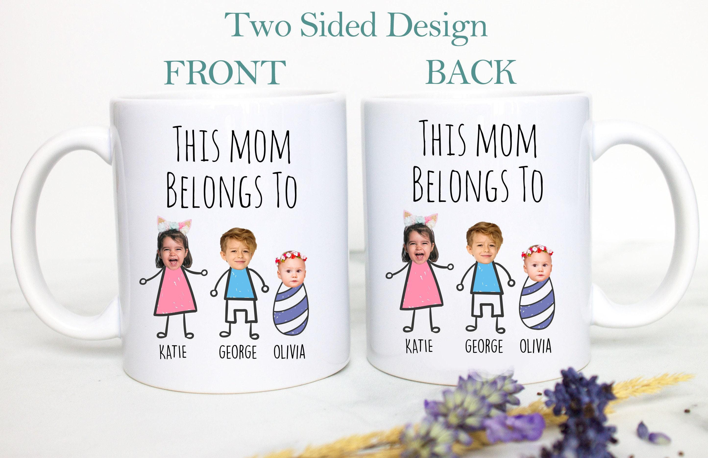 Custom Baby Face Photo Gift For Mom Dad Individual OR Mugset, This Mom Dad Belongs To, Personalized Photo Mug, Christmas Gift, Baby Face Mug