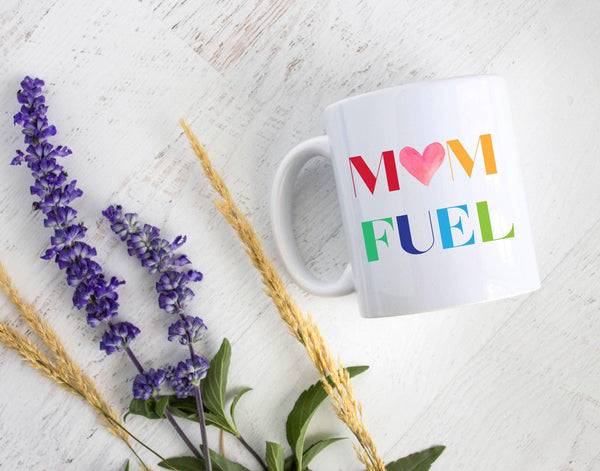 Mom Fuel - White Ceramic Mug