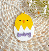 Personalized Name Little Chick Easter Basket Tag | Custom Easter Egg Tag, Easter Gift for Kids, Cute Easter Decor Tag, Easter Basket Tag