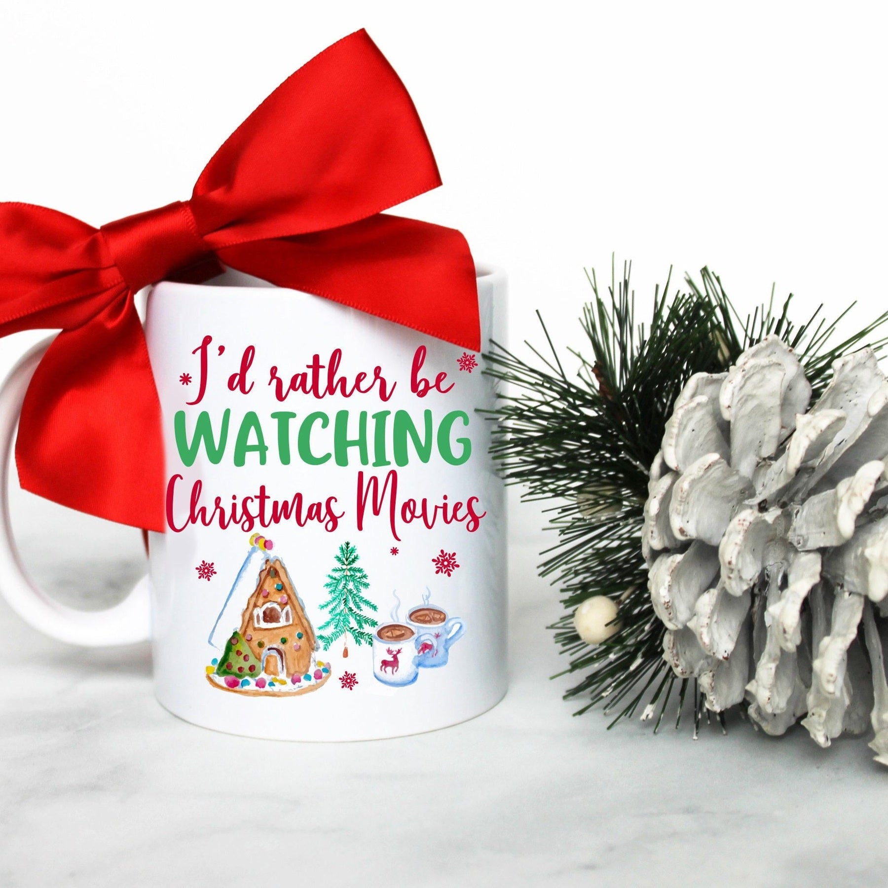 Holiday Mug Christmas Movie Watching Mug