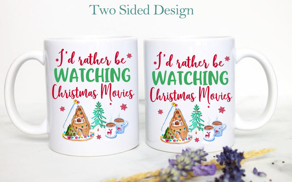 Holiday Mug Christmas Movie Watching Mug