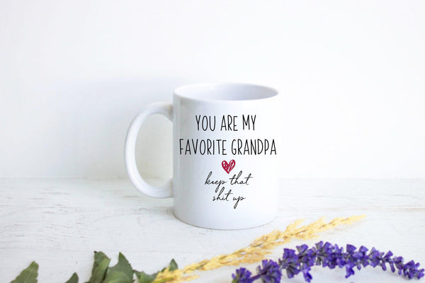 You Are My Favorite Grandpa - White Ceramic Mug
