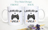 Leveled Up to Uncle Playstation - White Ceramic Mug