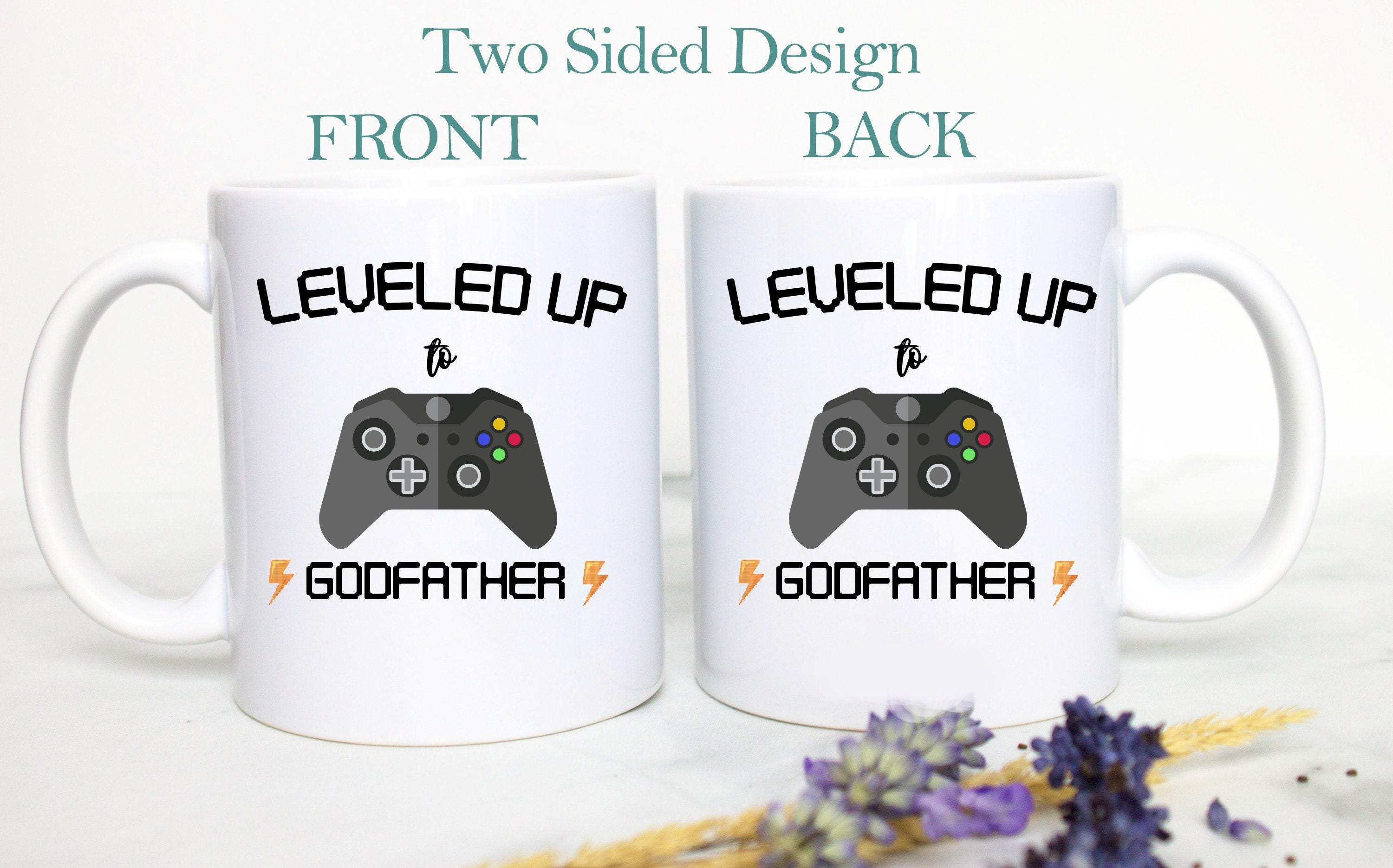 Leveled Up to Godfather Nintendo - White Ceramic Mug