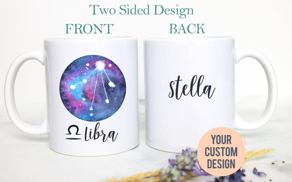 Libra Mug - Personalized Name Zodiac Mug