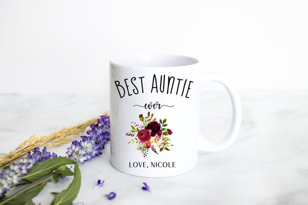 Best Auntie Ever - White Ceramic Mug