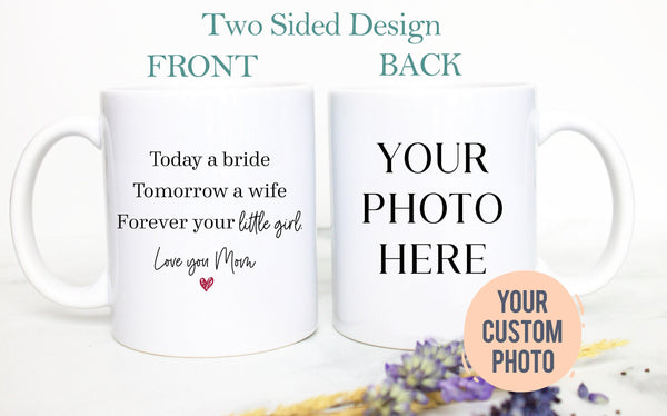 Wedding Gift For Mom Custom Photo - White Ceramic Mug