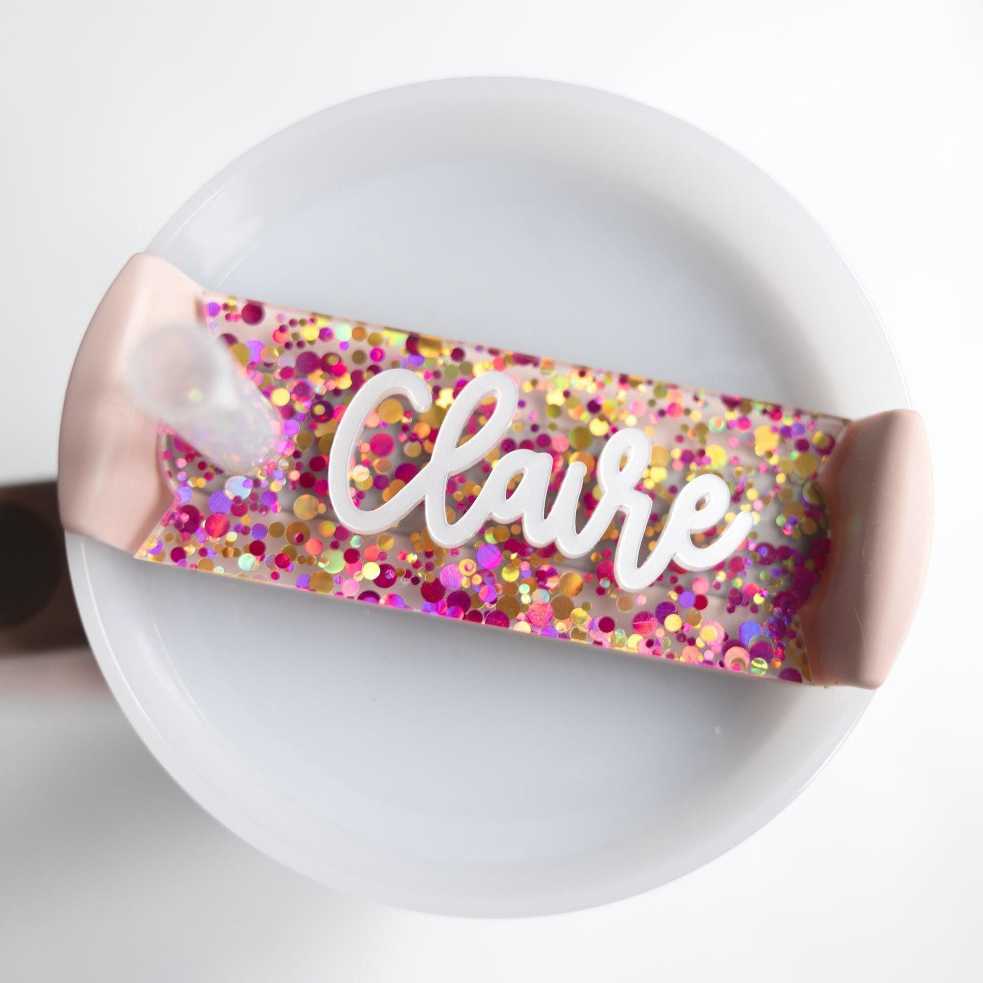 Personalized Tumbler Name Plate Quencher H2.0