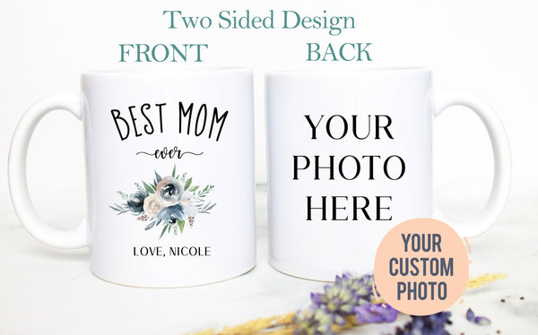 Best Mom Custom Photo #2 - White Ceramic Mug