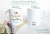 Personalized Aunt Name Greenery - White Ceramic Mug