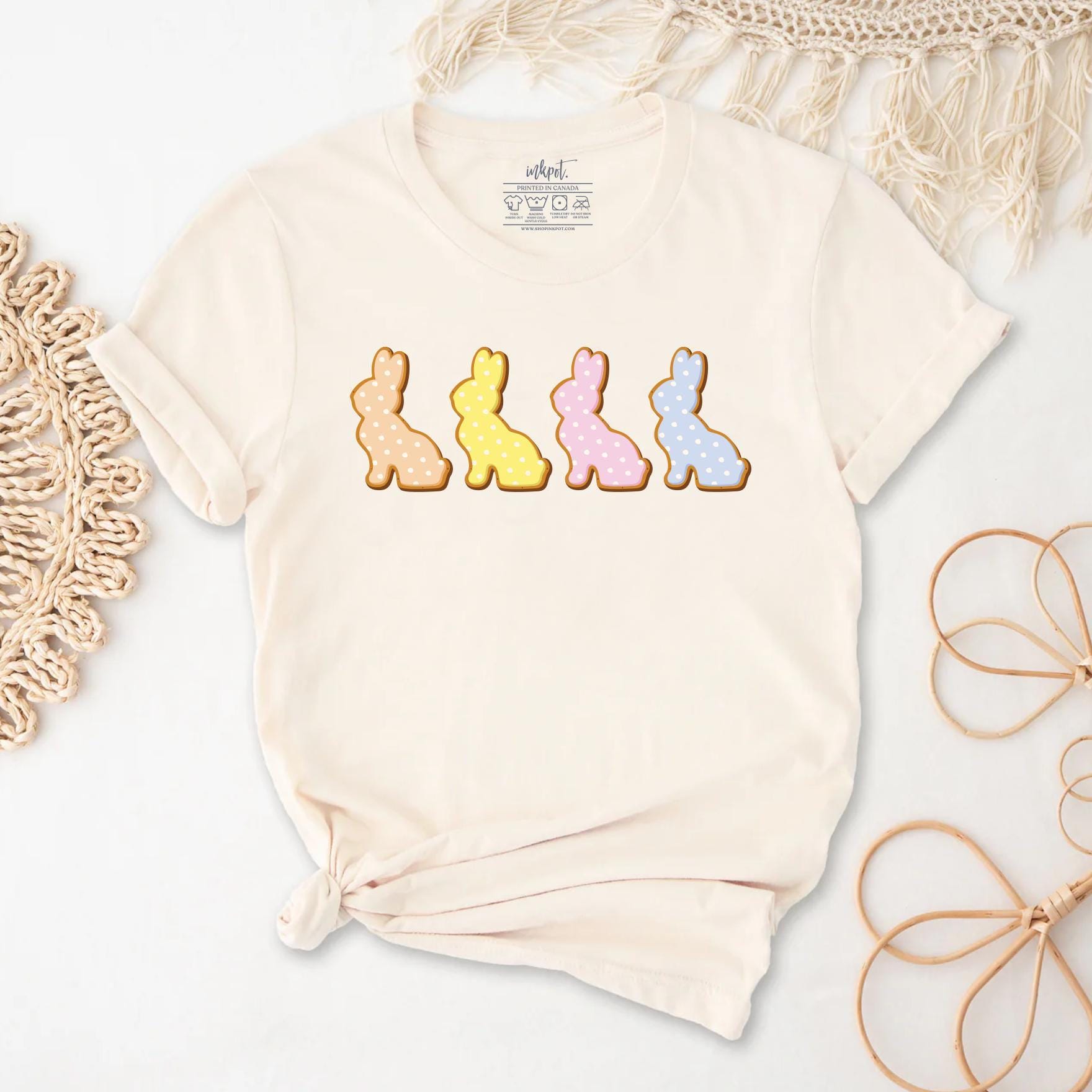 Easter Bunny Cookie Shirt Sweatshirt | Cute Easter Shirt, Happy Easter Shirt, Easter Tee, Women Easter Tee, Cute Bunny Tee,Easter Sweatshirt