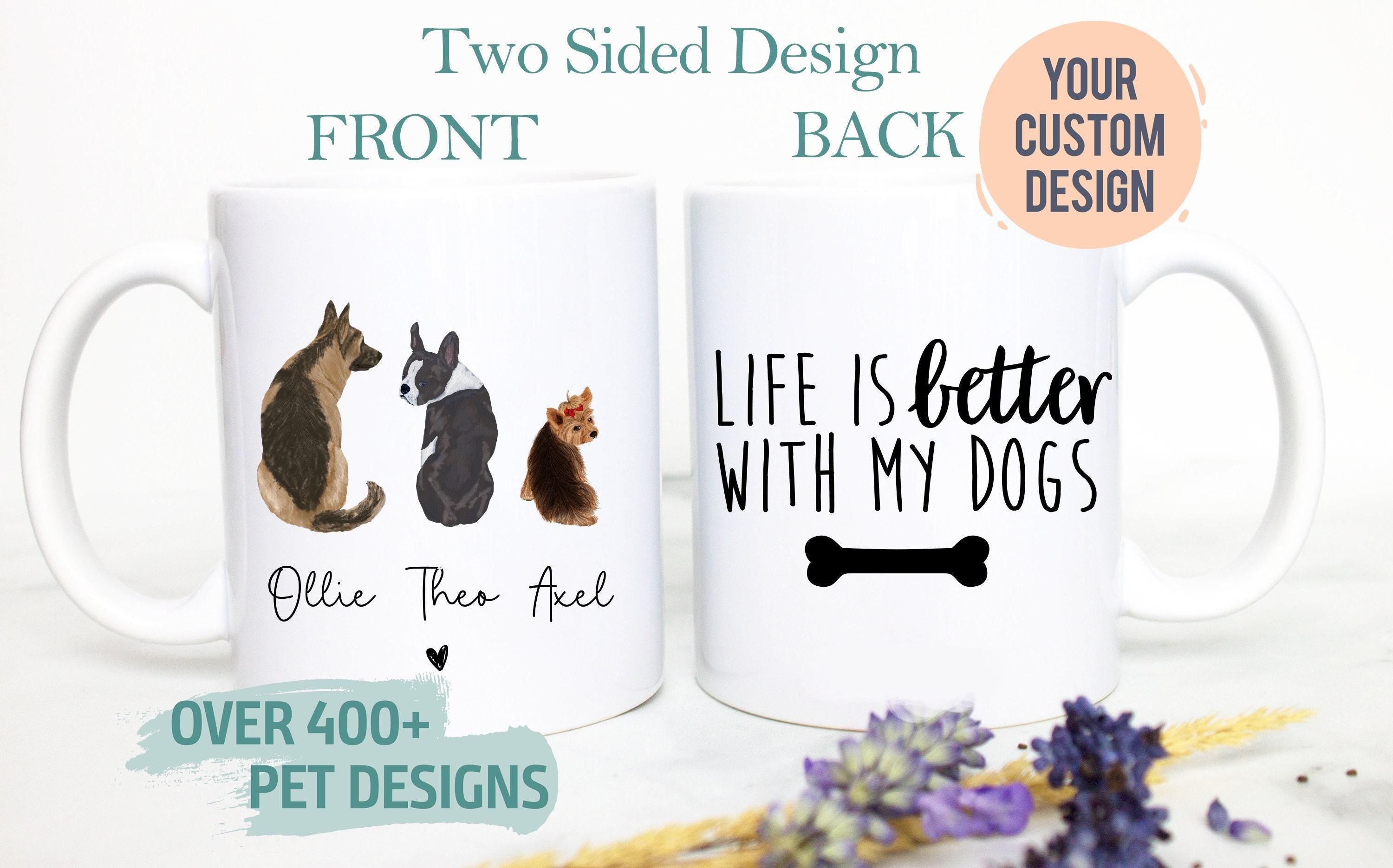 Custom Dog Mug, Dog Lover Owner Gift, Gift for Wife Her, Best Dog Owner, Mother's Day, Father's Day, Christmas Gift, Dog Mom, Dog Dad Gift