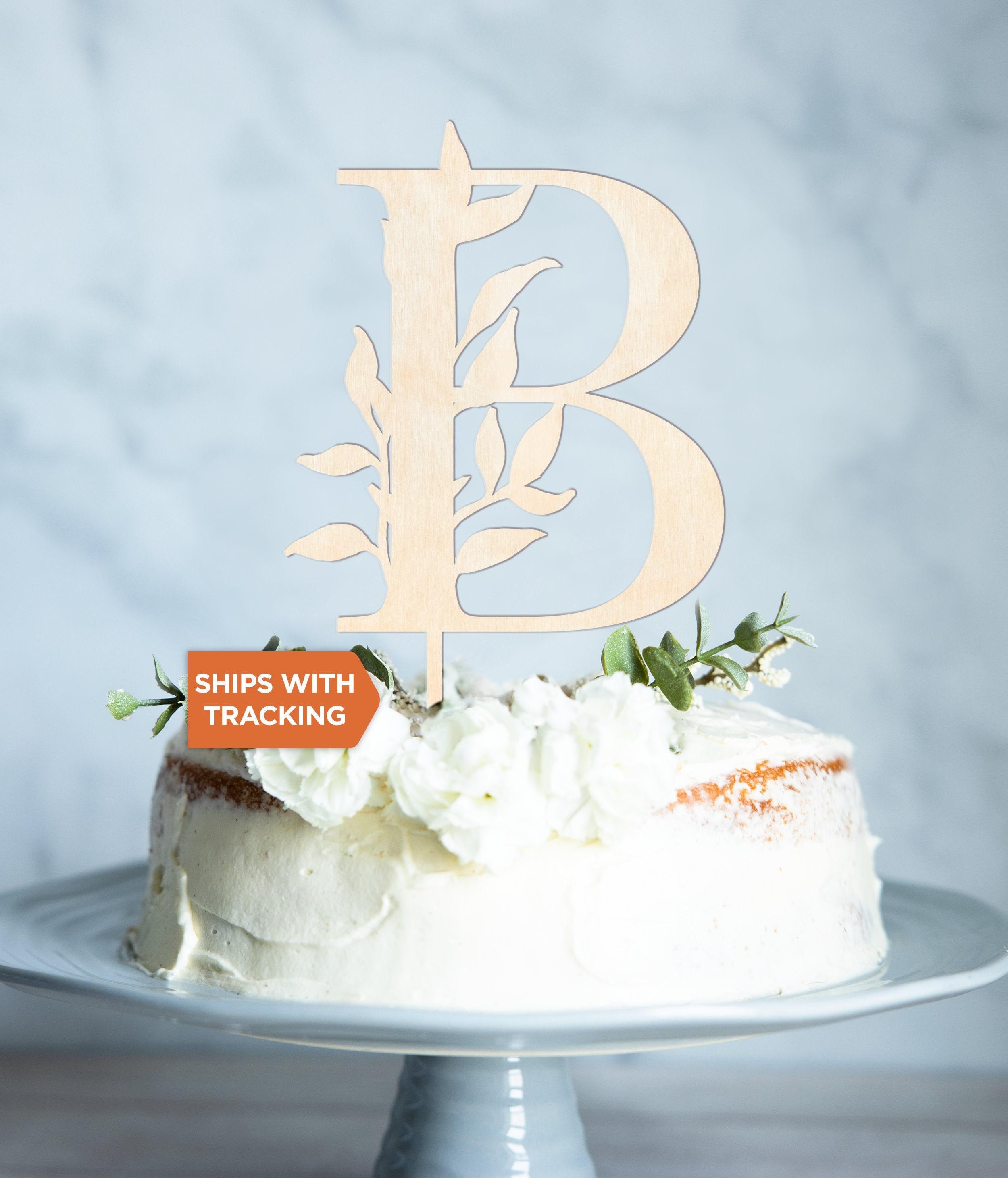 Custom Initial Wedding Cake Topper