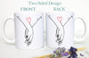 Personalized Holding Hands Mug