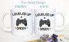 Leveled Up to Daddy PlayStation - White Ceramic Mug