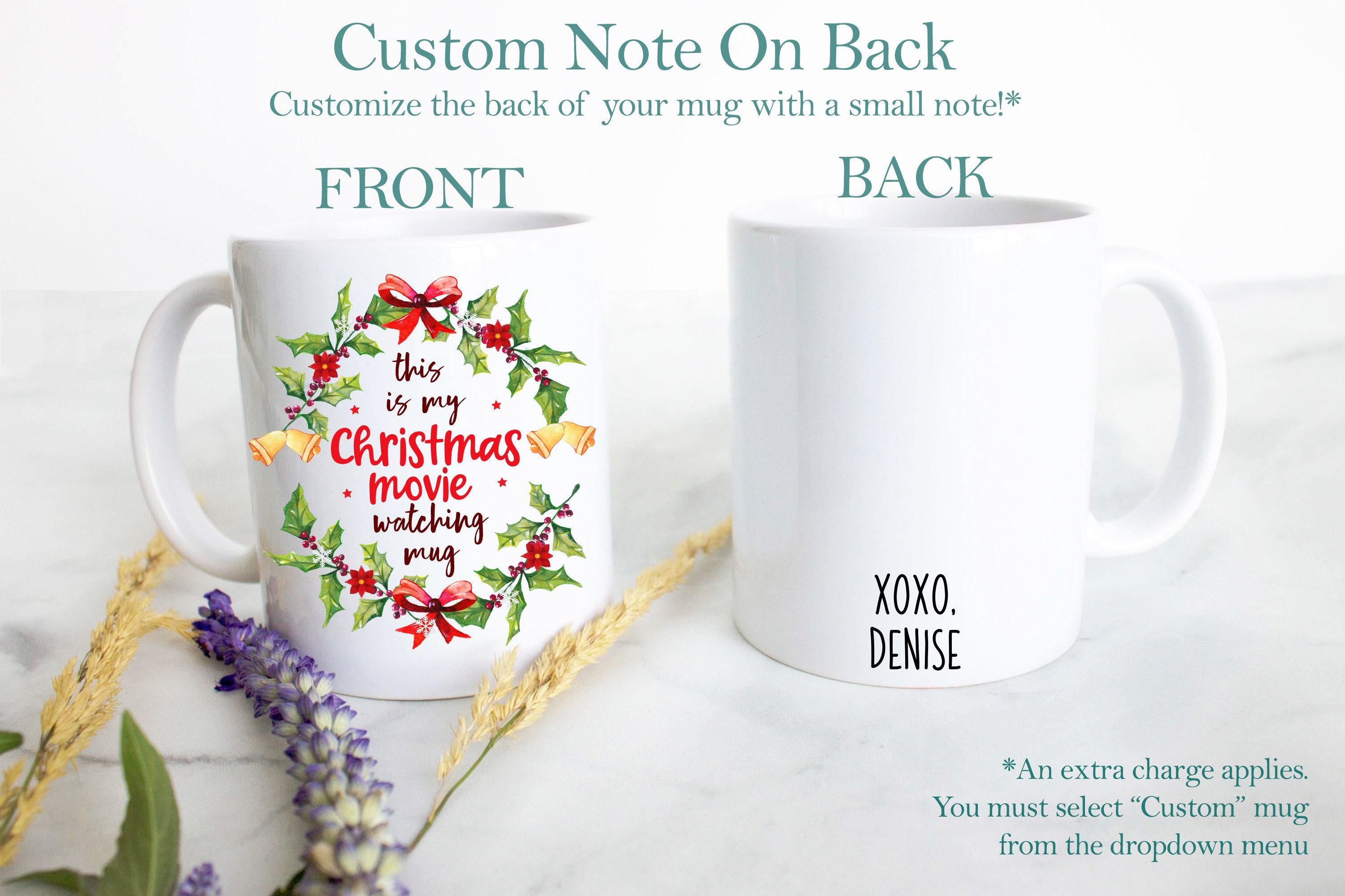 Custom Name Christmas Movie Watching Mug