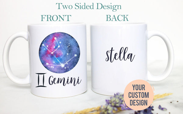 Gemini Mug - Personalized Name Zodiac Mug
