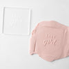 Baby Girl Acrylic Fondant Embosser With Optional Cutter