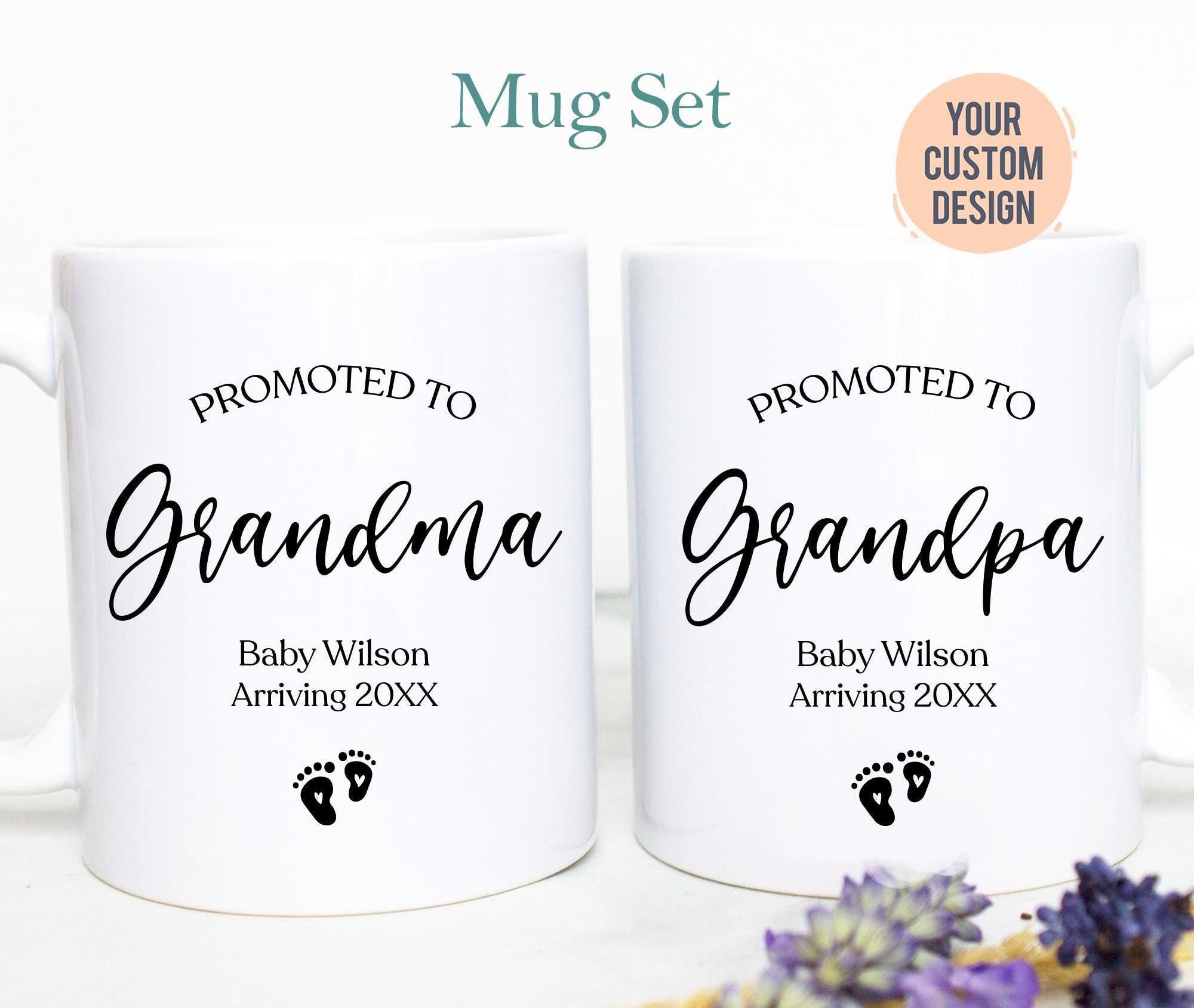 Pregnancy Announcement Grandparents Individual OR Mug Set