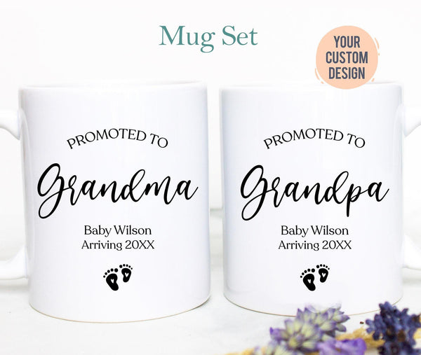 Pregnancy Announcement Grandparents Individual OR Mug Set