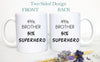 49% Brother 51% Superhero - White Ceramic Mug