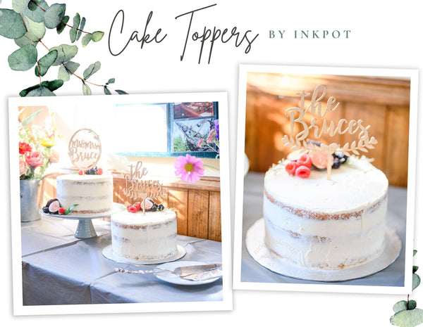 Custom Initial Wedding Cake Topper