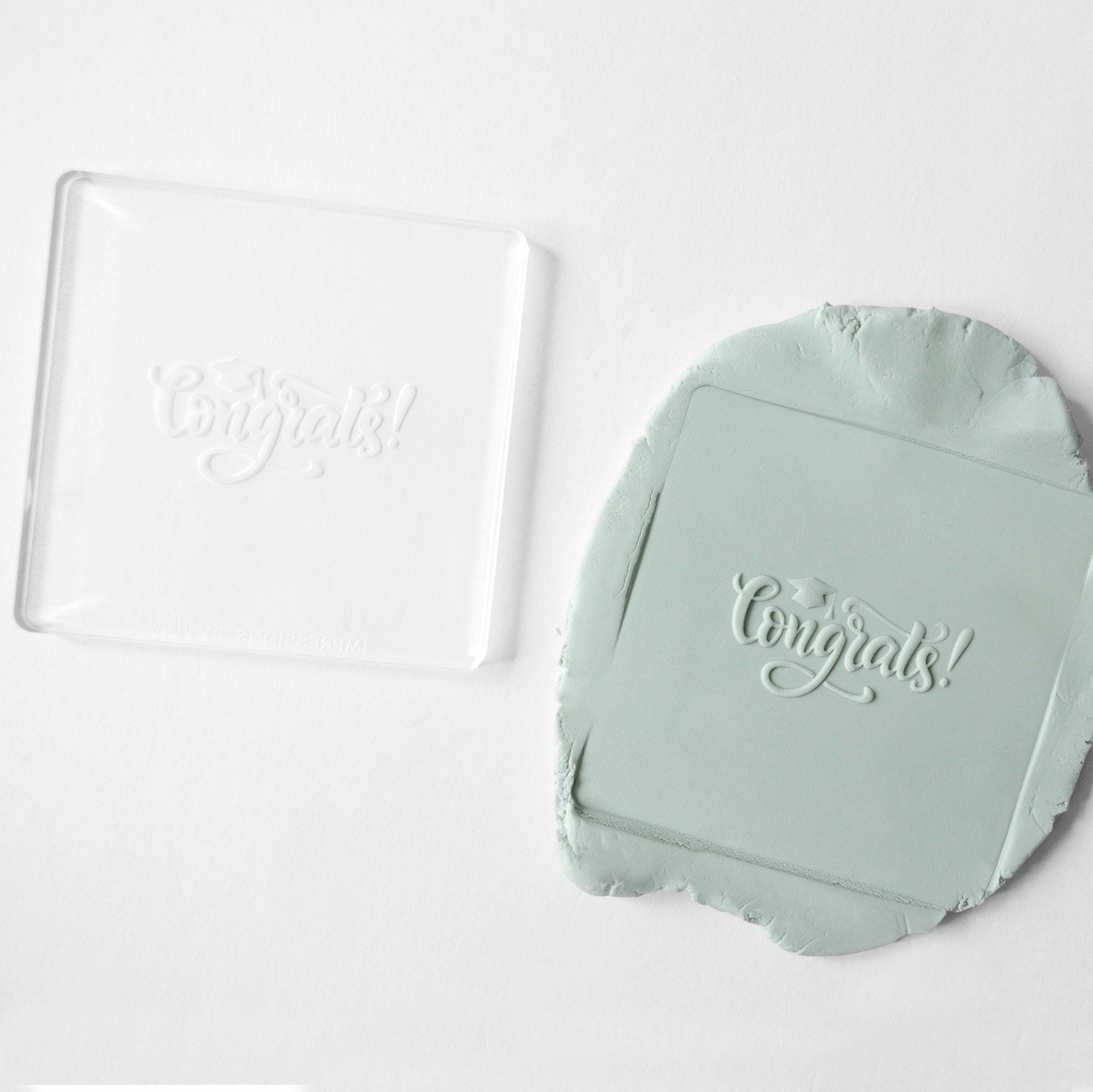 Congratulations Fondant Embosser Stamp