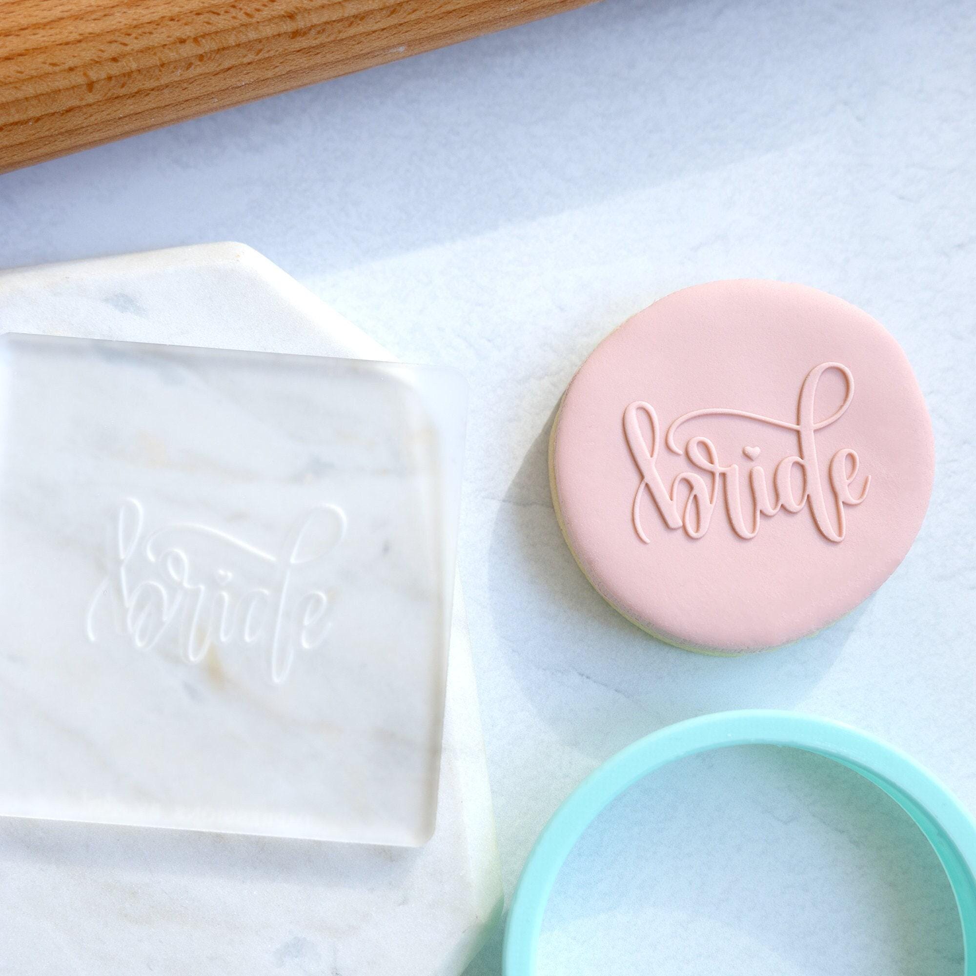 Bride Fondant Embosser Stamp and Optional Cutter