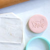 Bride Fondant Embosser Stamp and Optional Cutter