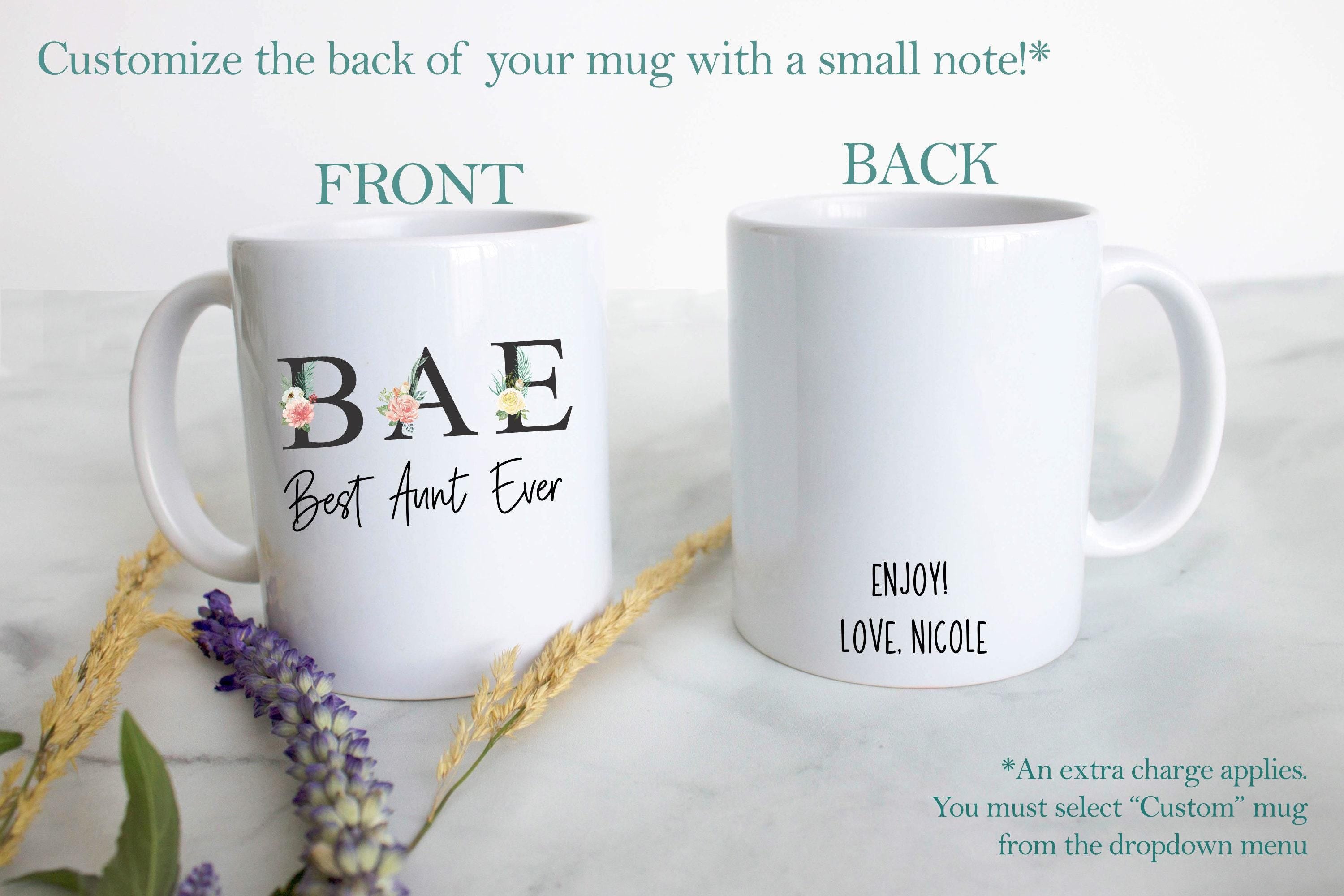 B.A.E Best Aunt Ever - White Ceramic Mug
