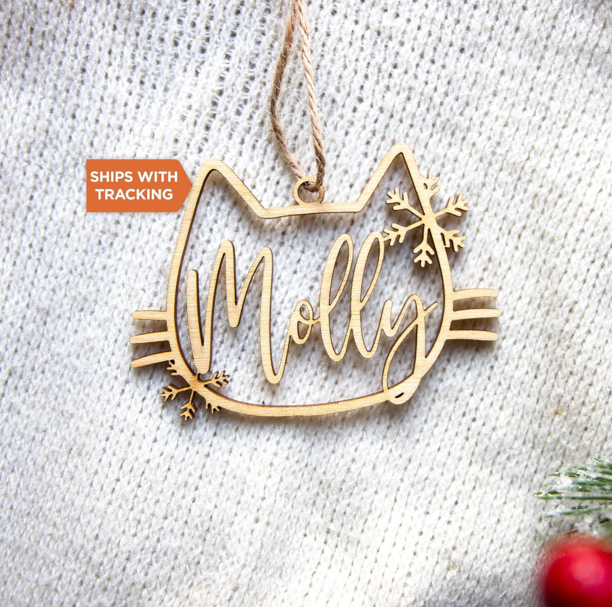 Personalized Cat Name Ornament