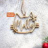 Personalized Cat Name Ornament