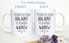Promoted From Dog Aunt and Uncle To Human Individual or Mug Set - White Ceramic Mug