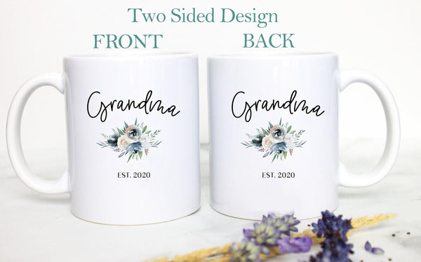 Grandpa and Grandma Winter Individual or Mug Set - White Ceramic Mug