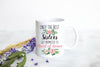Only the Best Sisters Get Promoted to Maid of Honor Pink Floral - White Ceramic Mug