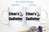 Custom Name Godfather Mug | Will You Be My Godfather To Be Gift, New Godfather Gift, Godparents Gift New Godfather Announcement Baptism Gift