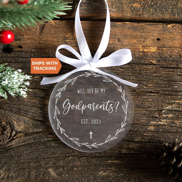 Personalized Godparent Ornament
