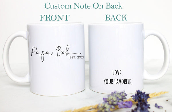 Grandpa and Grandma NAME Individual OR Mug Set