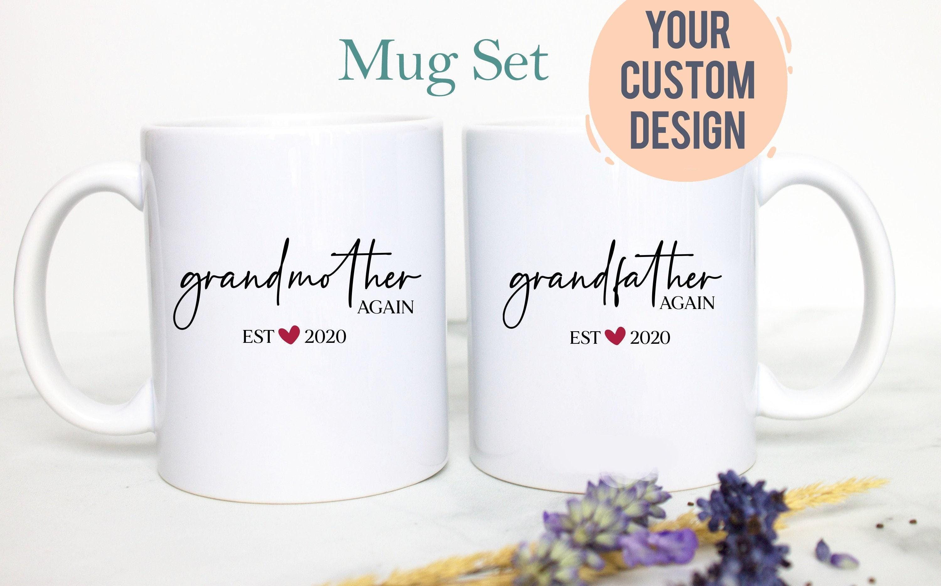Grandpa and Grandma Again Individual or Mug Set #2 - White Ceramic Mug