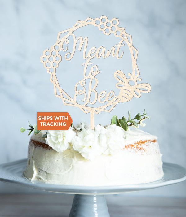 Meant to Bee Wedding Cake Topper