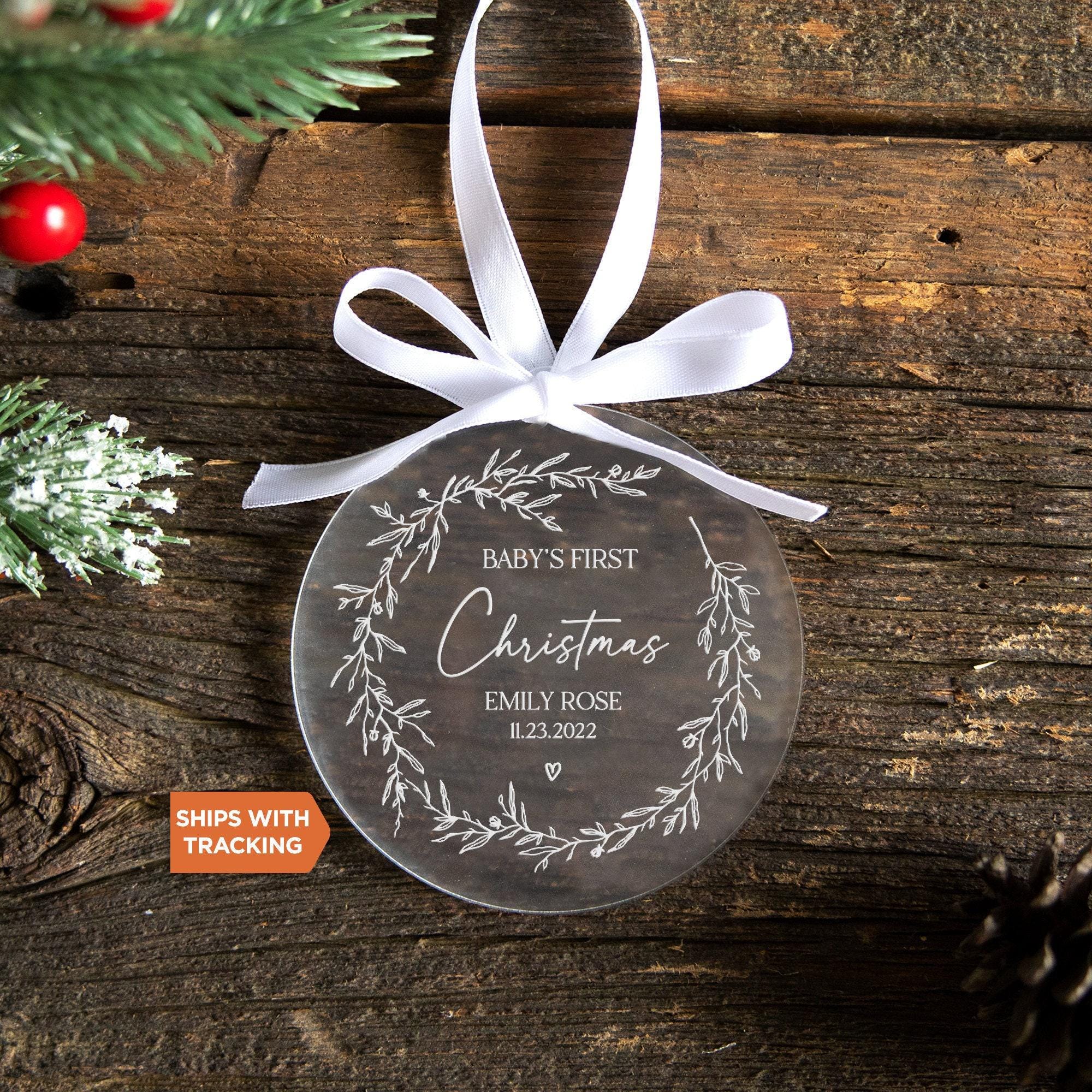 Custom Baby's First Christmas Ornament