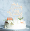 Custom Name Welcome Baby Cake Topper