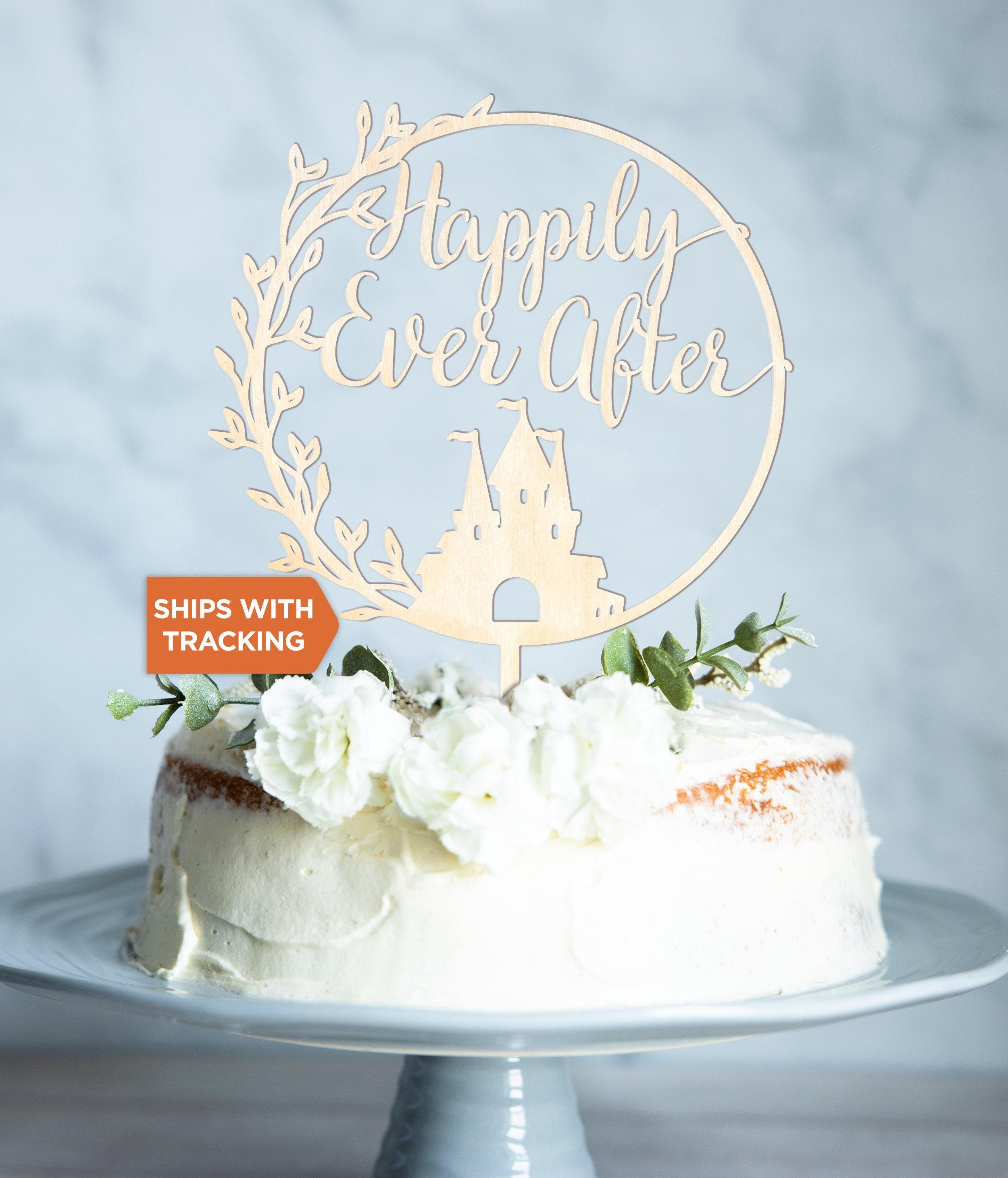 Happily Ever After Wedding Cake Topper