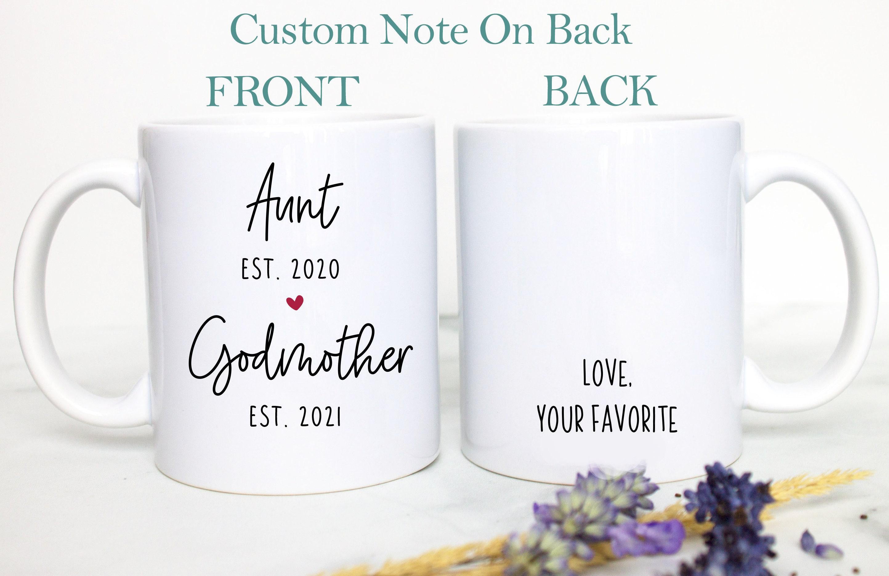 Aunt Promoted to Godmother Uncle Godfather Individual OR Mug Set