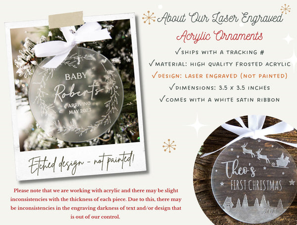 Personalized Godparent Ornament