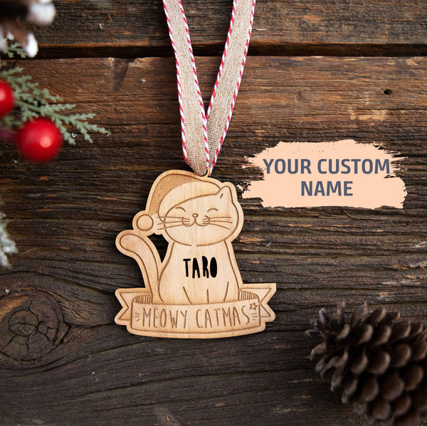 Custom Cat Pet Christmas Ornament