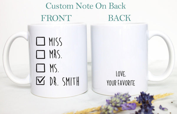 Custom New Doctor Mug